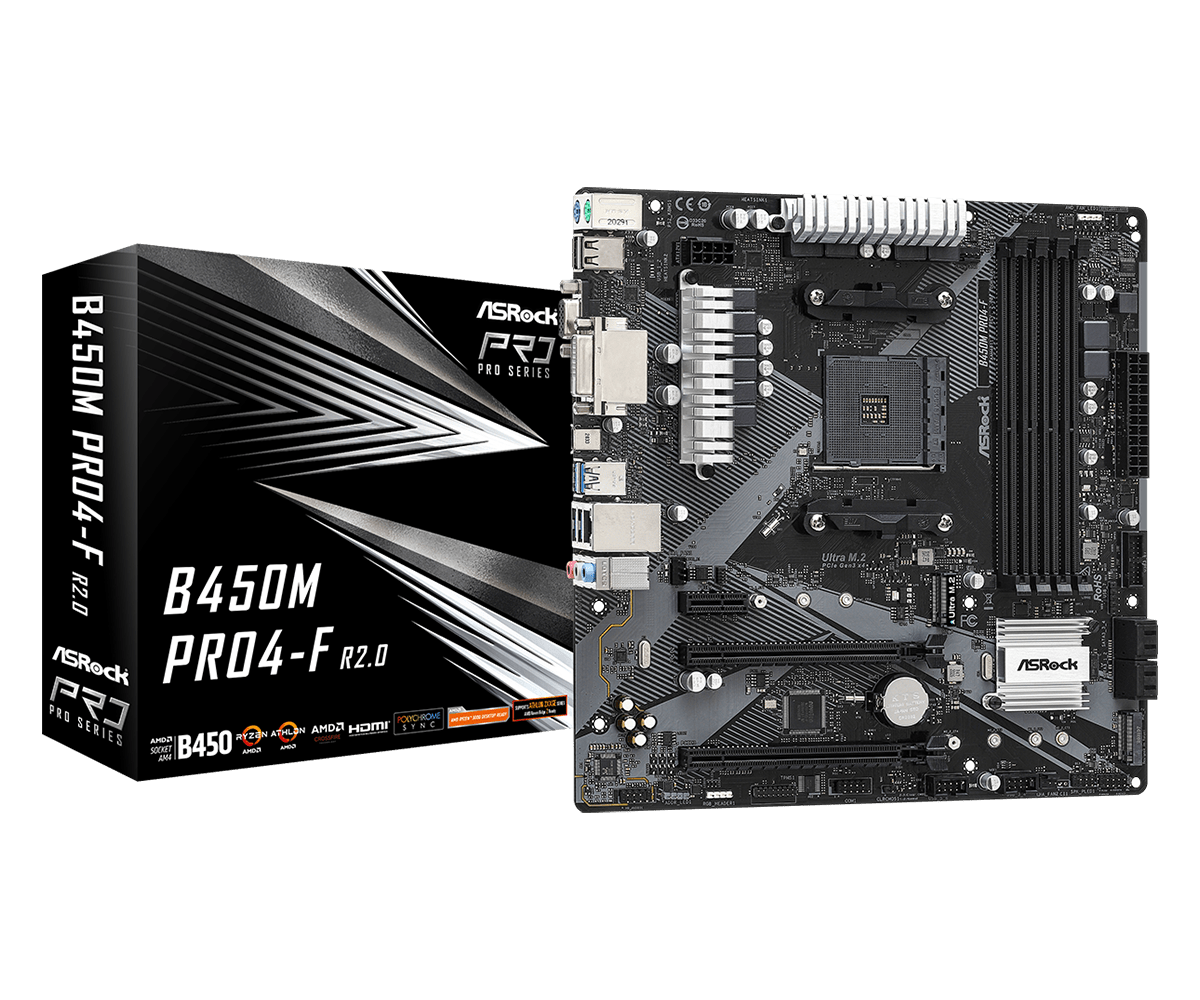 Asrock b450m pro4 f обзор